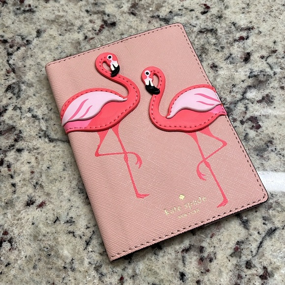 kate spade Accessories Kate Spade Flamingo Passport Cover Nwot